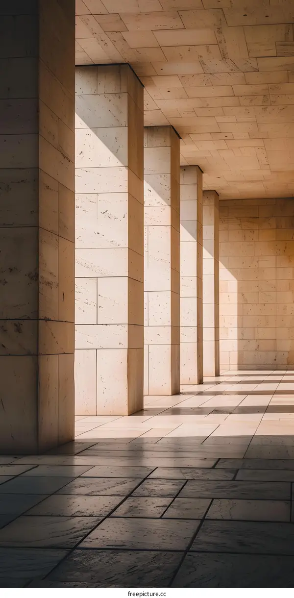 Modern Architecture Columns and Light