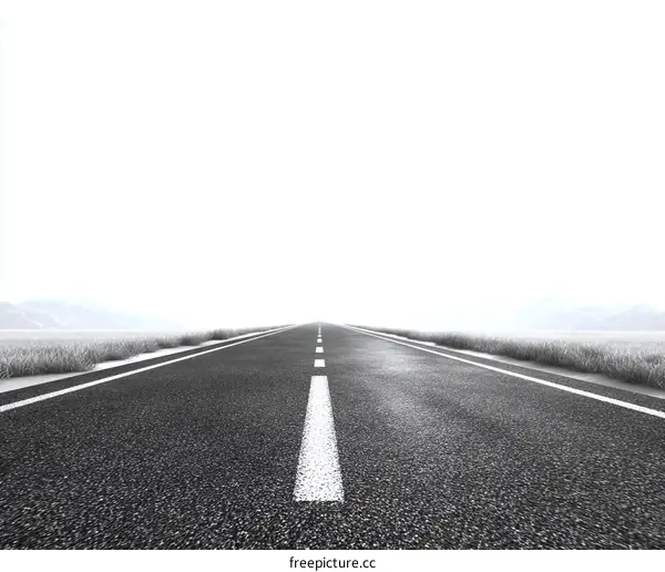 Empty Road to the Horizon