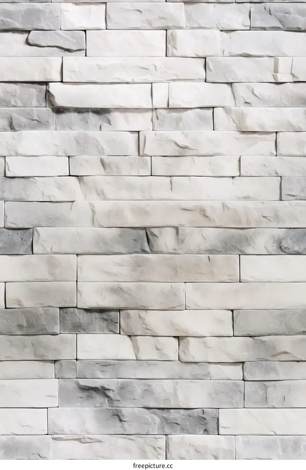 Gray and white brick wall texture background