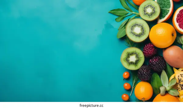 Fresh and healthy fruits and vegetables