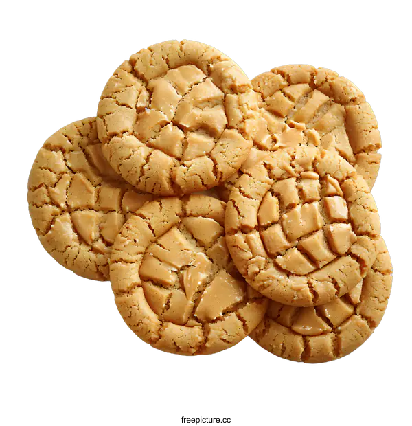 [Transparent Background PNG]Homemade peanut butter cookies