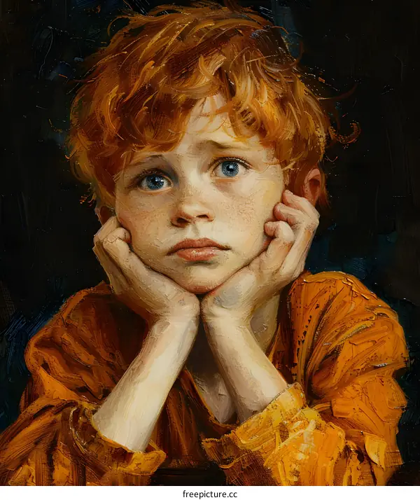 Portrait of a Redheaded Boy