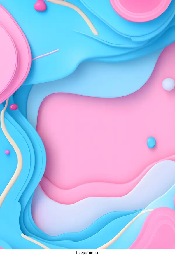 Abstract Colorful Paper Cut Background