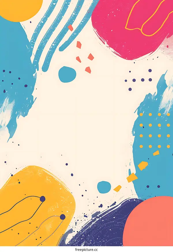 Abstract Colorful Background with Geometric Shapes