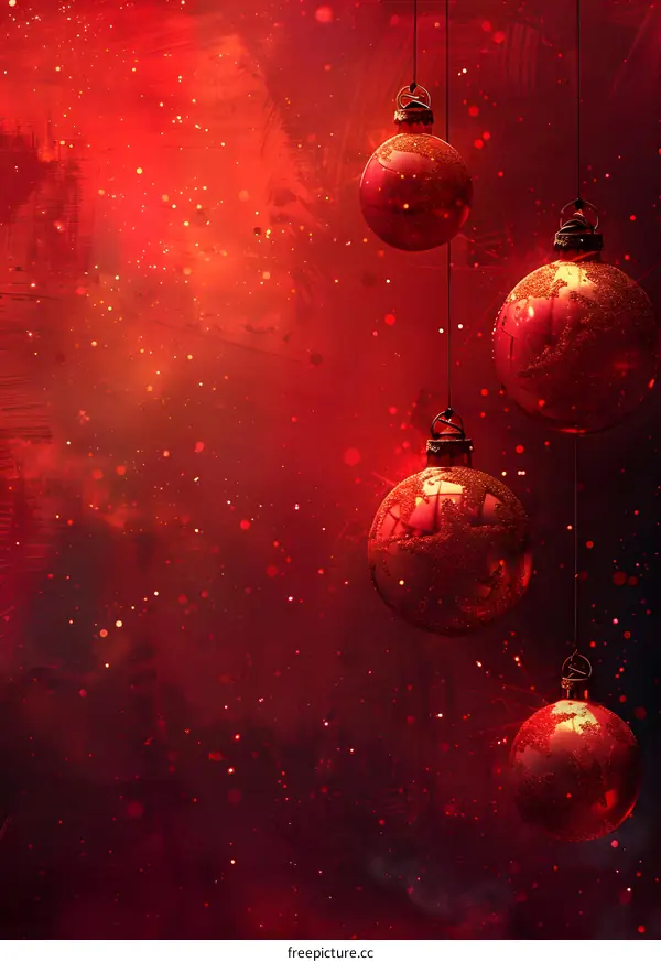 Red Christmas decorations