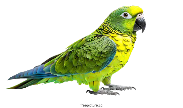 [Transparent Background PNG]Colorful Parrot Portrait Against White Background