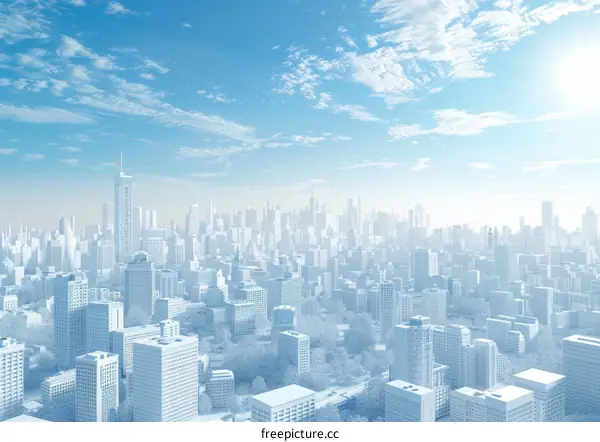 White City Under a Blue Sky