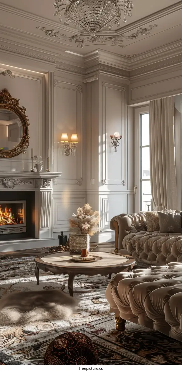 Luxury European Living Room Design