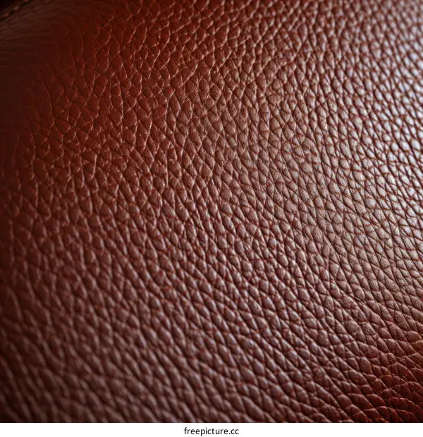 Close-up of Textured Brown Leather