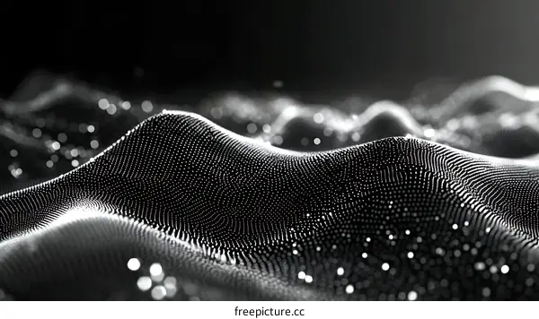 Abstract Digital Wave Pattern Design