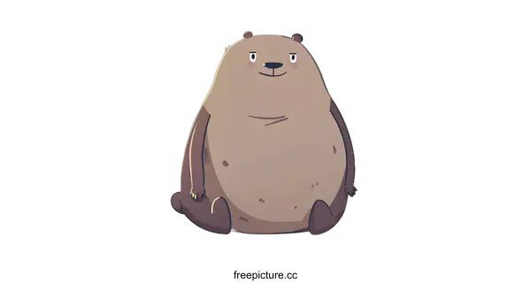 [Transparent Background PNG]Cute Cartoon Brown Bear Illustration