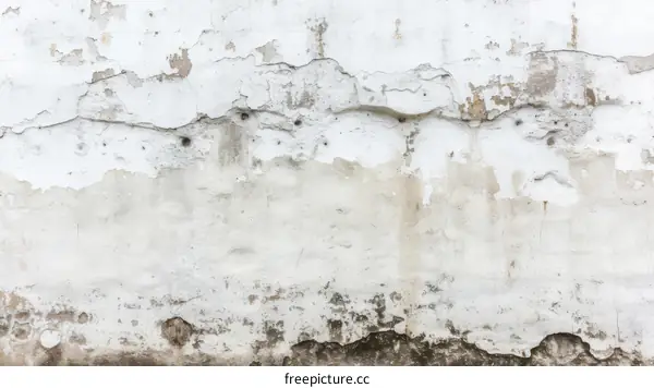 old weathered whitewashed wall texture background