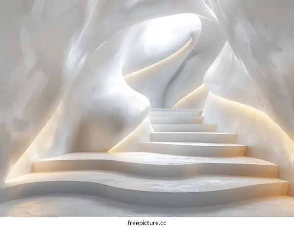 Modern Abstract Architecture Staircase Design