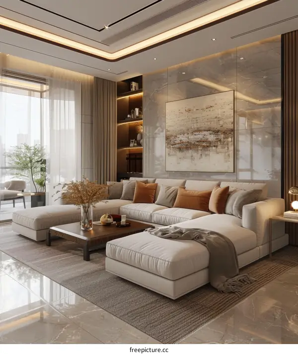 Modern Minimalist Living Room Interior
