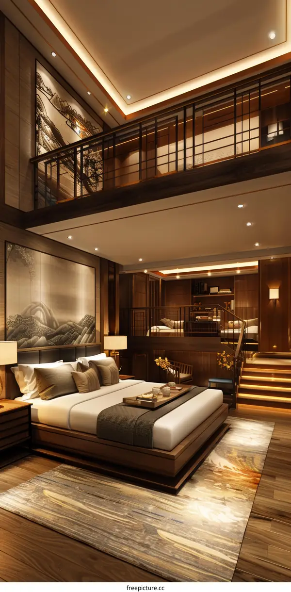 Luxury Modern Chinese Bedroom Interior Design