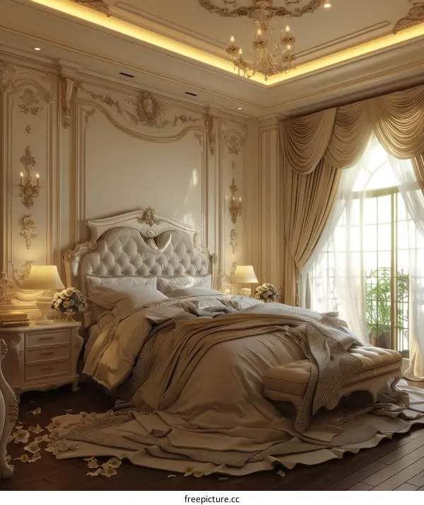Luxury Bedroom Interior Design Illustration