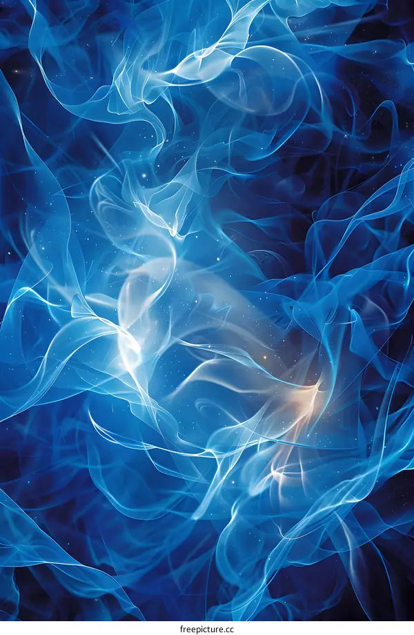 Blue Firework Flames