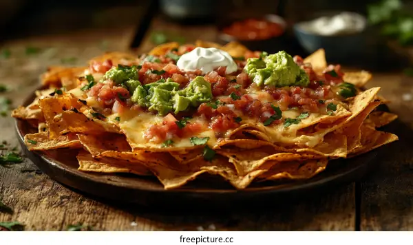 Delicious Loaded Nachos with Toppings