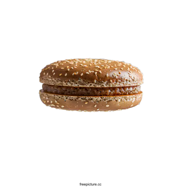 [Transparent Background PNG]Floating Sesame Seed Macaron