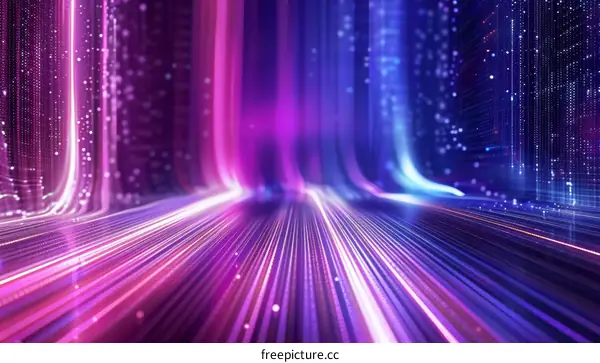 Abstract glowing background with vibrant colors