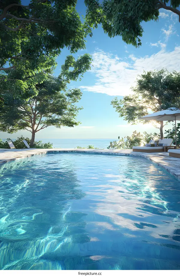 Swimming Pool With Sea View