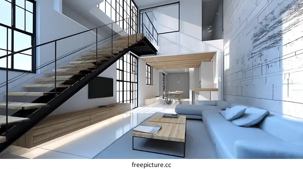 Modern Loft Interior Design Concept