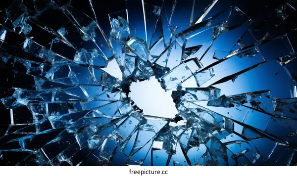 Shattered Glass with Hole