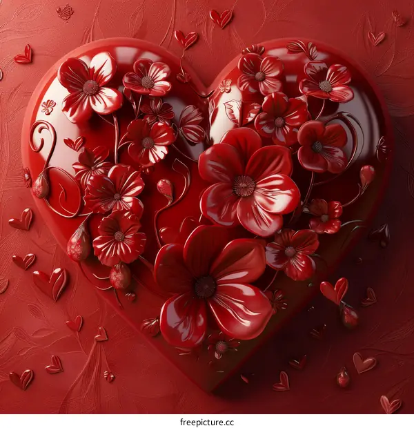 Crimson heart flower arrangement