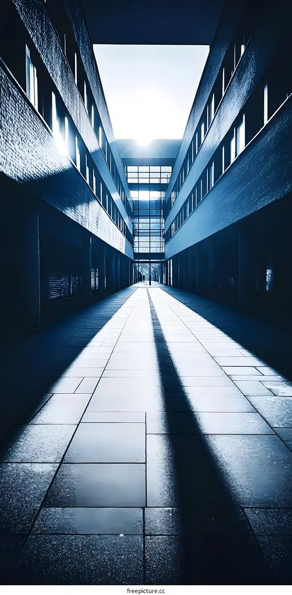 Modern Building Architecture With Sunlight