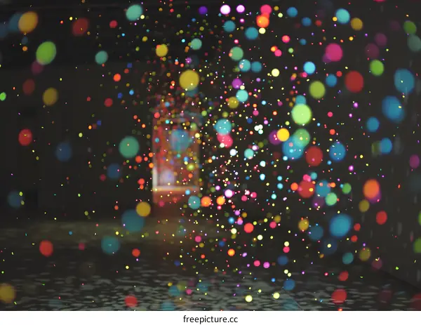 Colorful Lights Bokeh Background