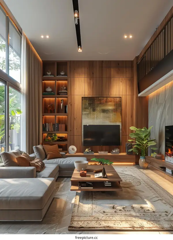 Modern minimalist living room