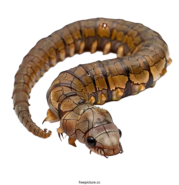 [Transparent Background PNG]A caterpillar that looks like a snake