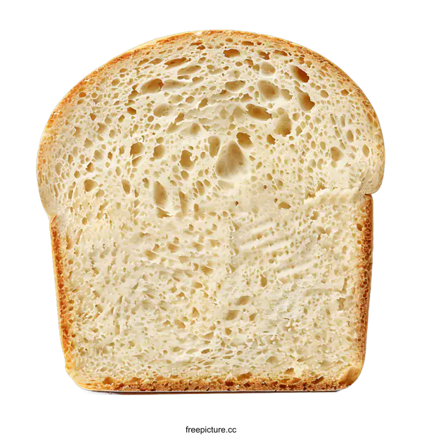 [Transparent Background PNG]Close Up Of White Bread Slice