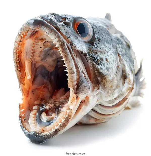 Fish Head with Open Mouth