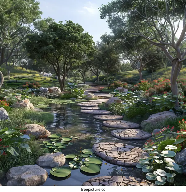 The path to a secluded paradise