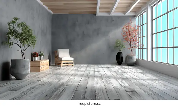 Modern Minimalist Interior Design Studio Apartment