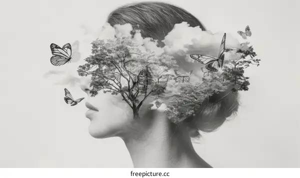 Nature's Embrace: A Woman's Connection to the Natural World