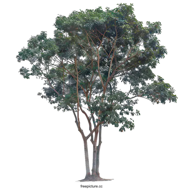 [Transparent Background PNG]Green Tree Isolated on White Background