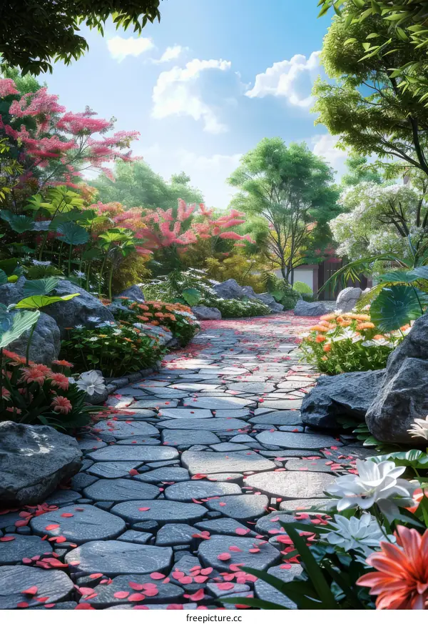 Serene Garden Path