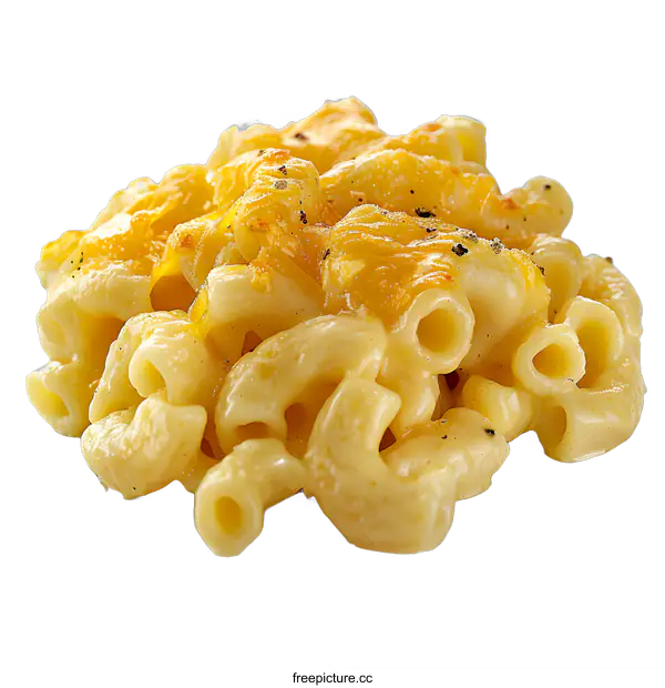 [Transparent Background PNG]Macaroni and cheese on a white background