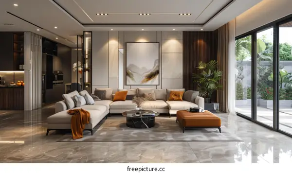 Minimalist Modern Stylish Living Room Interior Design
