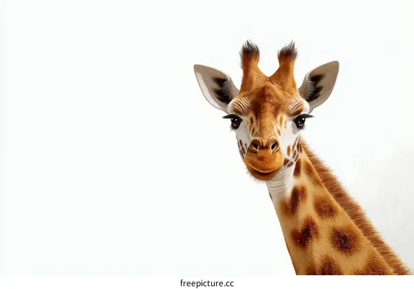 Close-up Portrait of a Giraffe