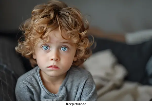 Portrait of a Little Redheaded Boy