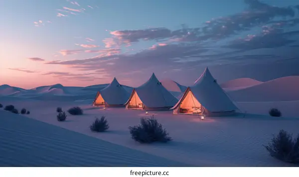 Luxury Tents in the Middle of the Desert