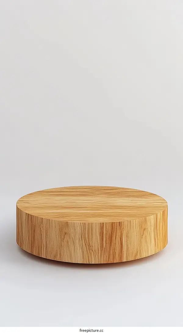 Wooden Round Platform Display Stand