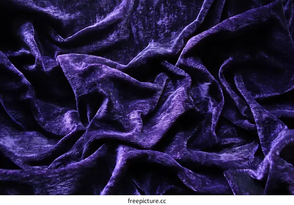 Close up purple velvet fabric texture