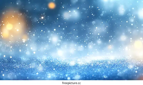 Sparkling Blue Festive Background