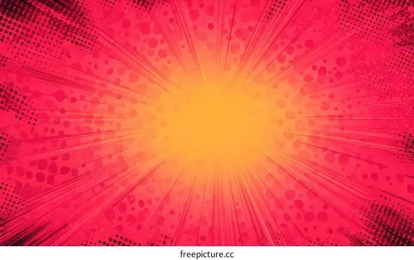 Radiant Burst Comic Style Background