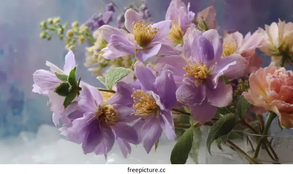 A Beautiful Arrangement of Frosted Flowers