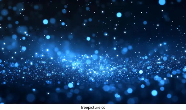 Abstract Blue Glitter Background